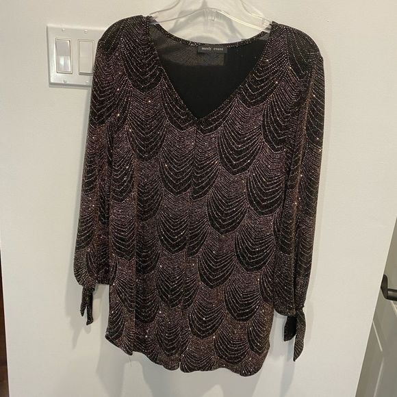 Size medium black and bronze top by Mandy Evans - Picture 1 of 6